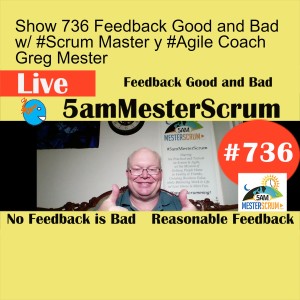 Show 736 Feedback Good and Bad w/ #Scrum Master y #Agile Coach Greg Mester