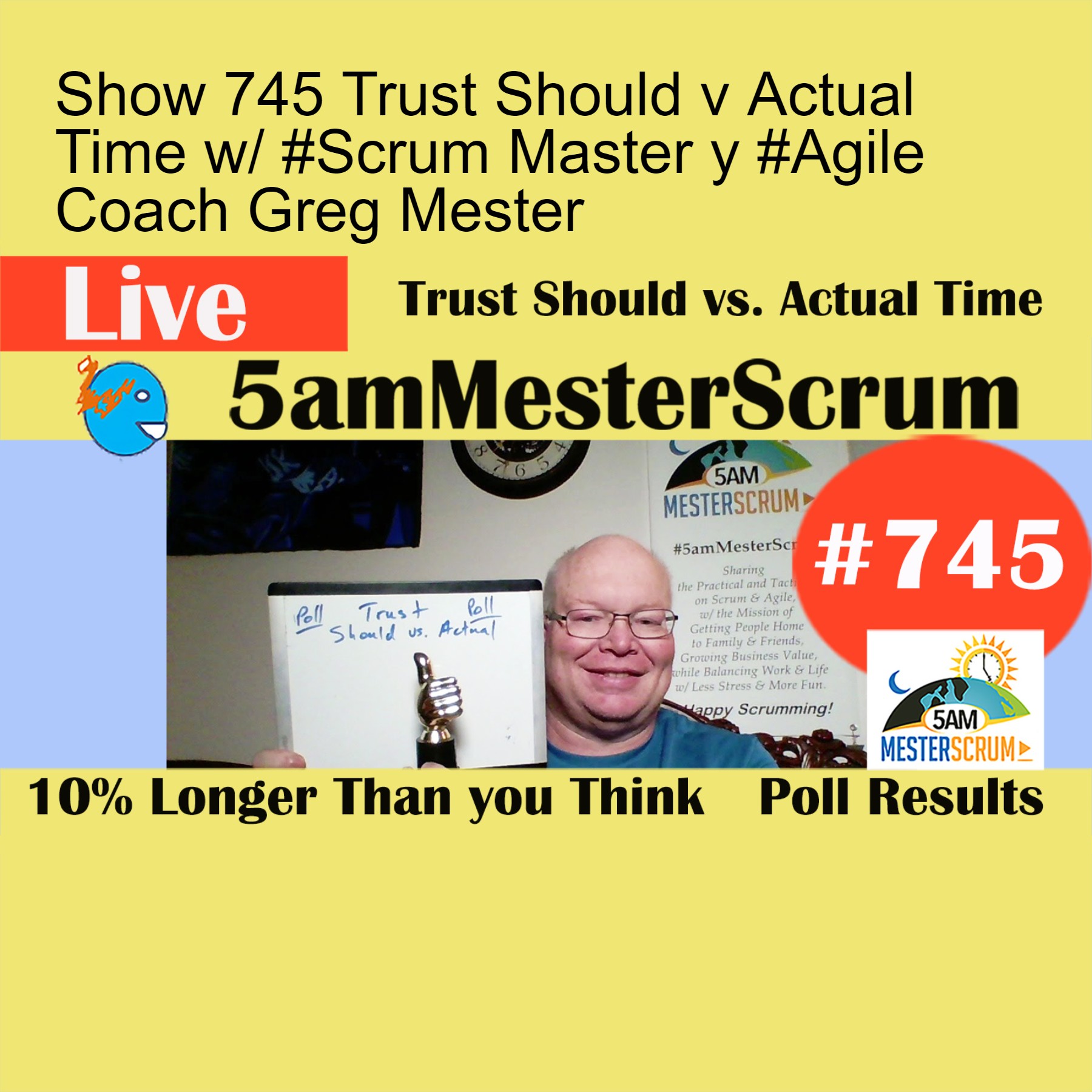 Show 745 Trust Should v Actual Time w/ #Scrum Master y #Agile Coach Greg Mester