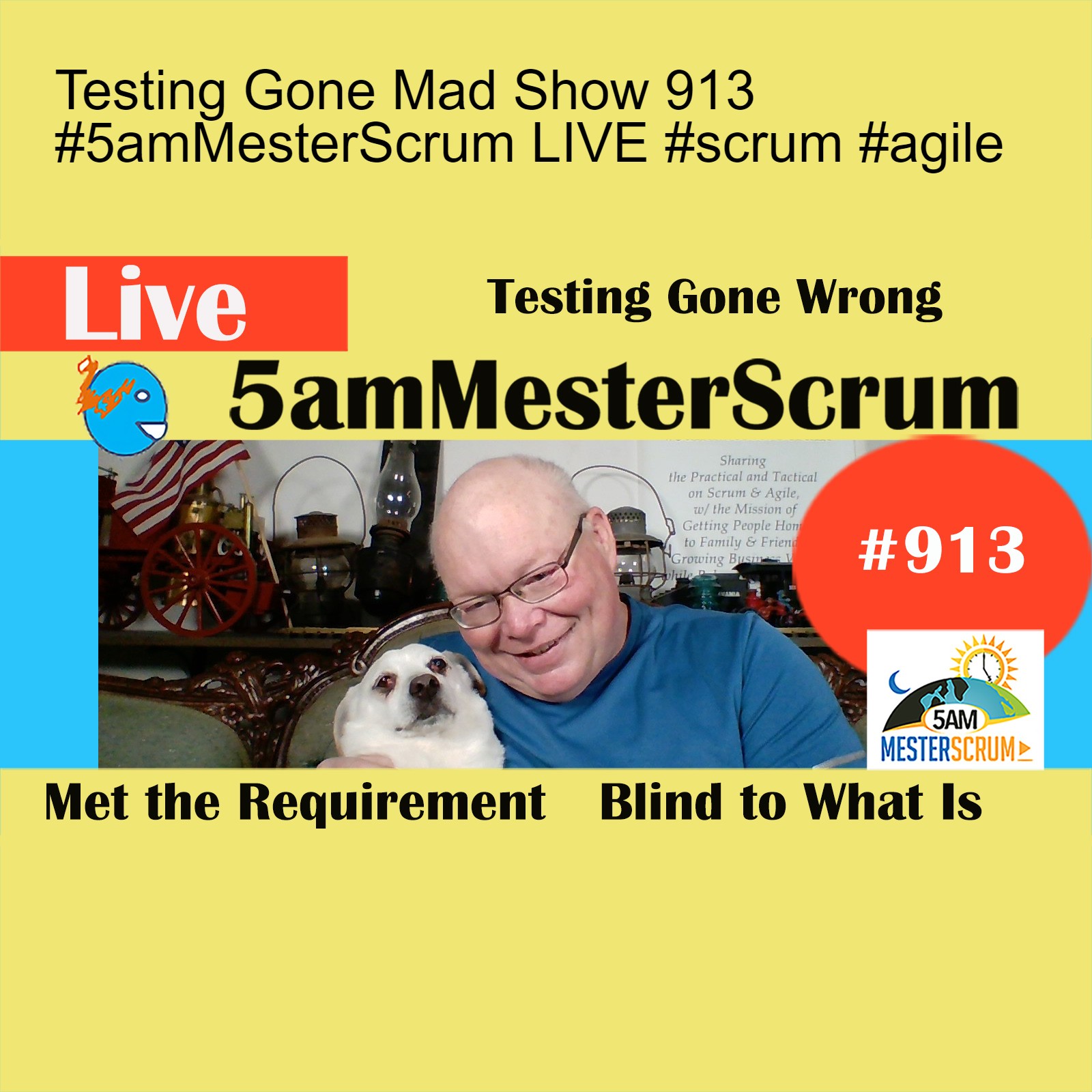 Testing Gone Mad Show 913 #5amMesterScrum LIVE #scrum #agile