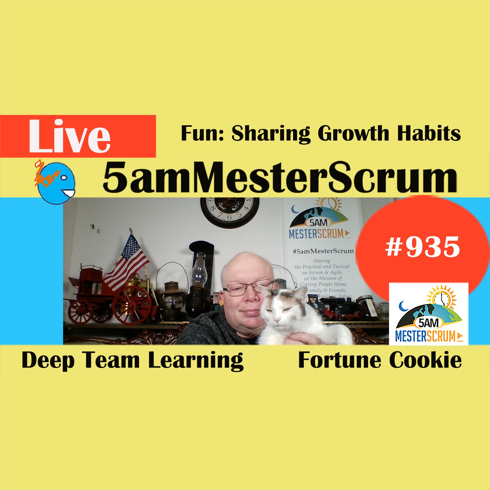 Fun Habit Sharing Show 935 #5amMesterScrum LIVE #scrum #agile