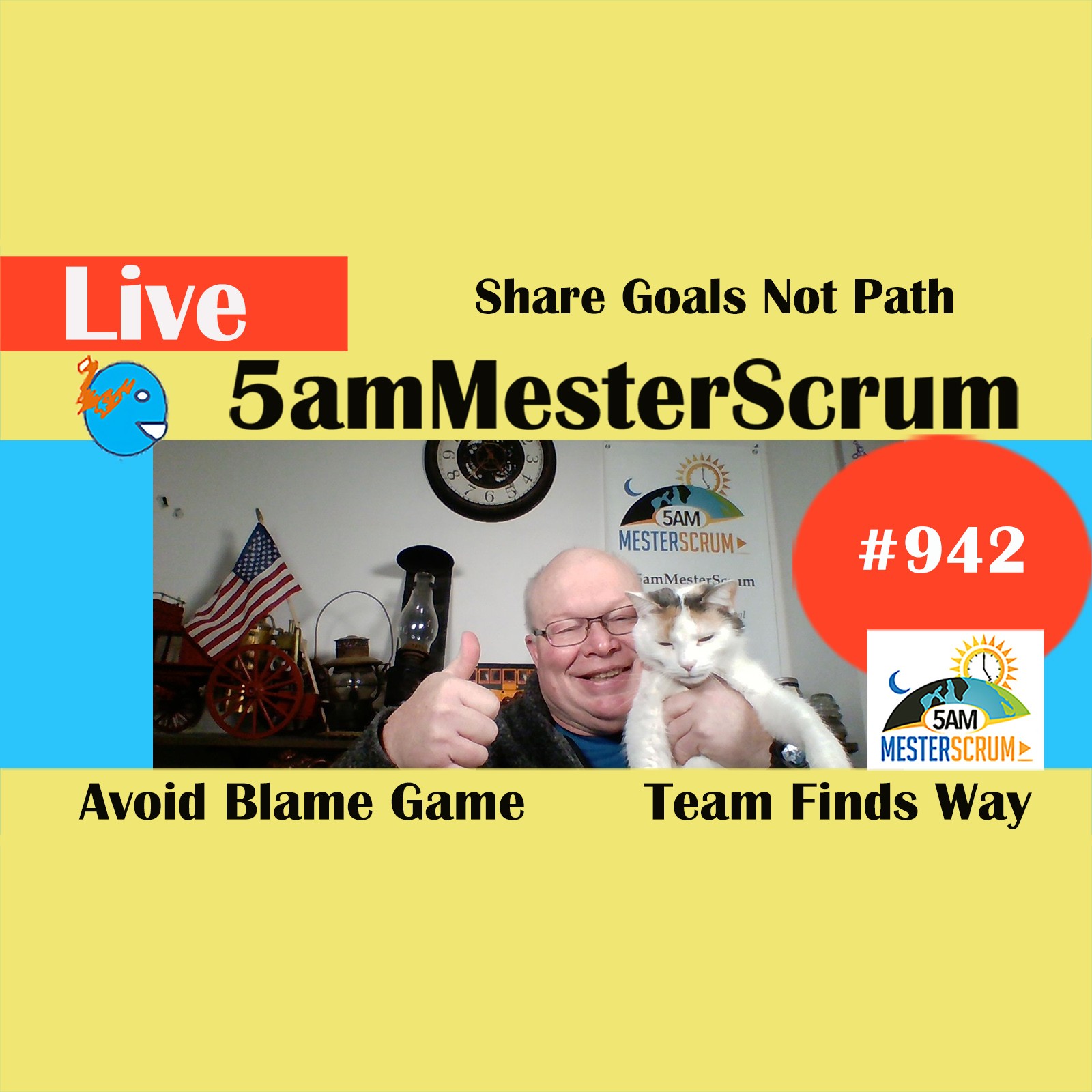 Share Goal Not Path Show 942 #5amMesterScrum LIVE #scrum #agile