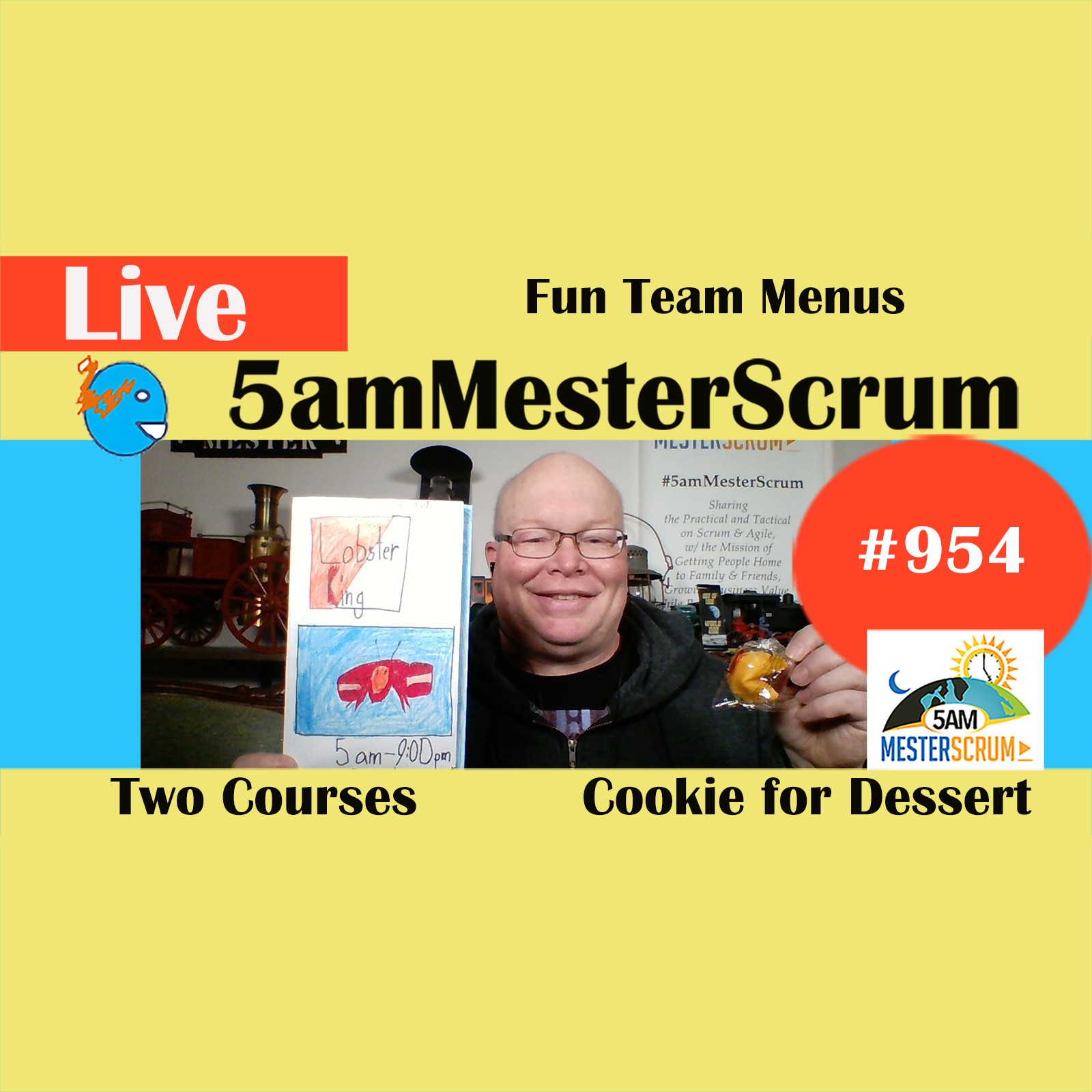 Fun Team Menus Show 954 #5amMesterScrum LIVE #scrum #agile