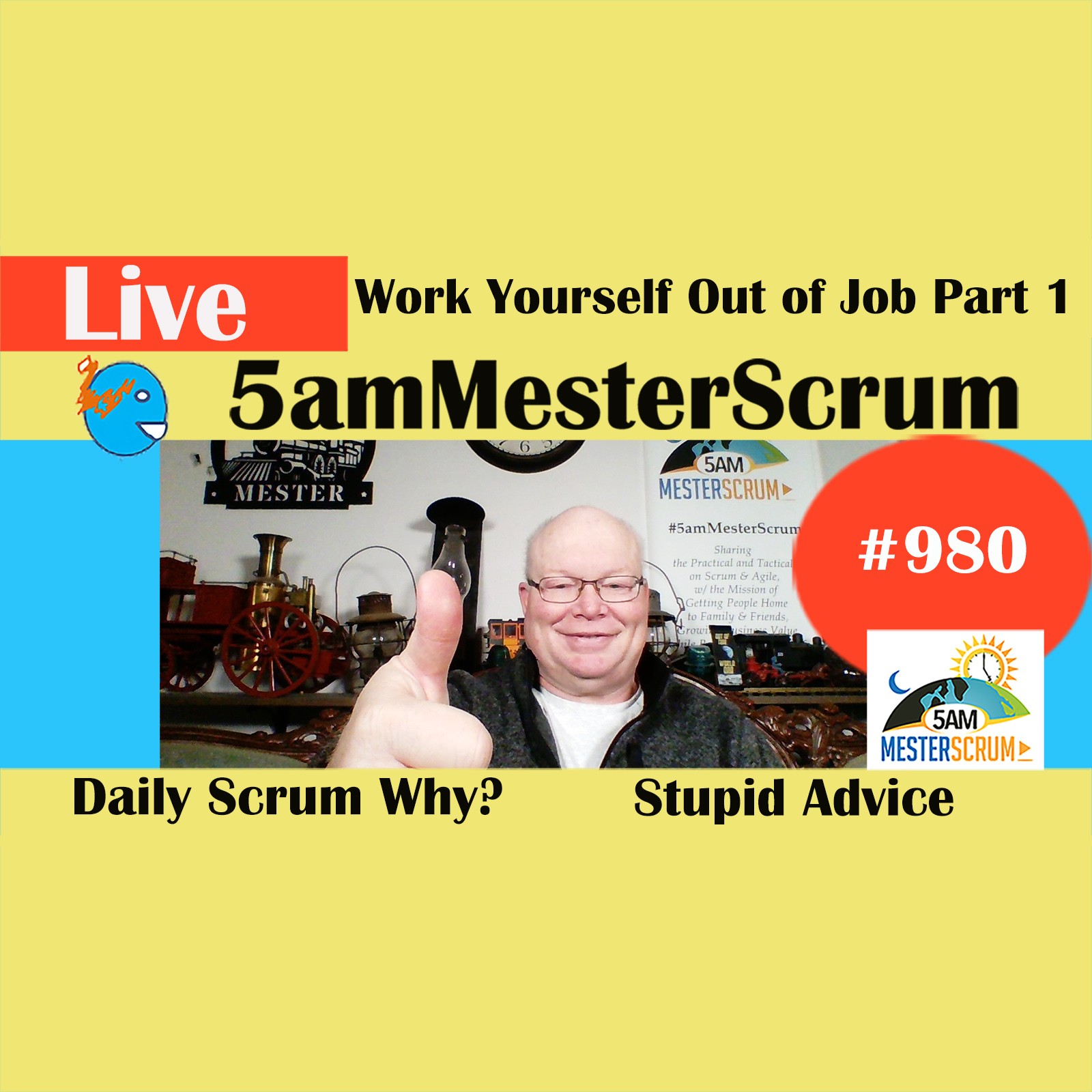 Scrum Master Neutral Show 980 #5amMesterScrum LIVE #scrum #agile