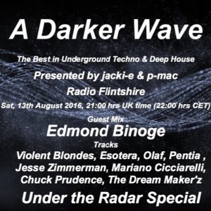 #078 A Darker Wave 13-08-2016 guest mix Edmond Binoge, tracks Violent Blondes, Esotera, Olaf