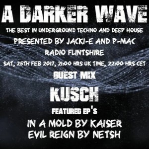 #106 A Darker Wave 25-02-2017 (guest mix Kusch, featured EPs Kaiser, Netsh)