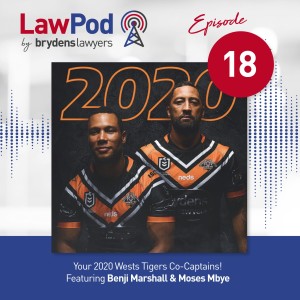 18. Your 2020 Wests Tigers Co-Captains! Featuring Benji Marshall and Moses Mbye