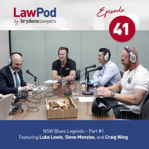 41. NSW Blues Legends! (Part #1)- Featuring Luke Lewis, Craig Wing, and Steve Menzies