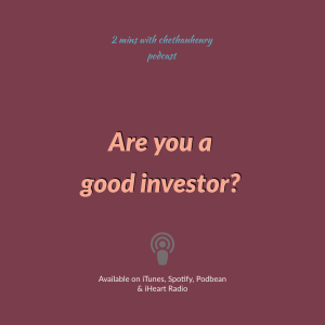 Are you a good investor? 