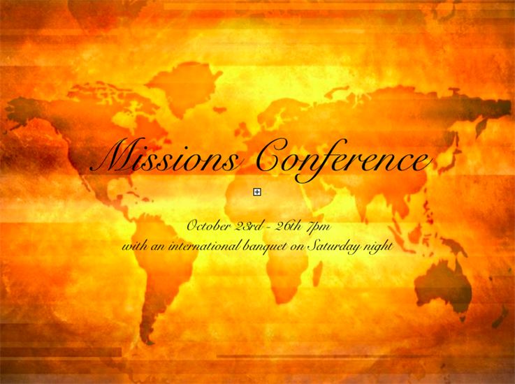 Missions Conference I  -  The Motivtion for Missions