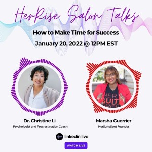 EP81 How to Make Time for Success with Dr. Christine Li