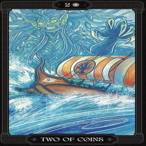 April 22, 2025 - Tarot Card of the Day - 2 of Pentacles (Coins)