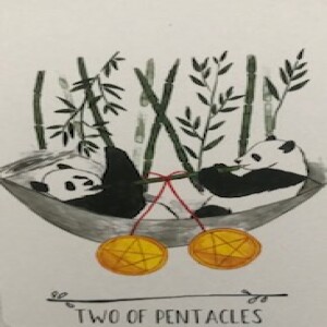 October 2, 2023 - Tarot Card of the Day - 2 of Pentacles
