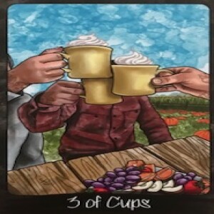 July 11, 2025 - Tarot Card of the Day - 3 of Cups