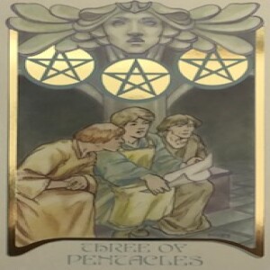 July 23, 2023 - Tarot Card of the Day - 3 of Pentacles