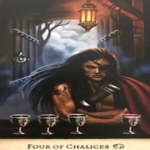 June 4, 2025 - Tarot Card of the Day - 4 of Cups