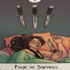 August 6, 2023 - Tarot Card of the Day - 4 of Swords