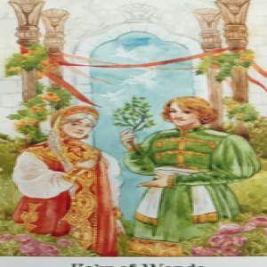 April 26, 2025 - Tarot Card of the Day - 4 of Wands
