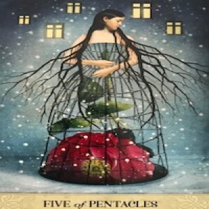 July 9, 2024 - Tarot Card of the Day - 5 of Pentacles