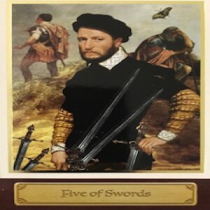 November 28, 2022 - Tarot Card of the Day - 5 of Swords