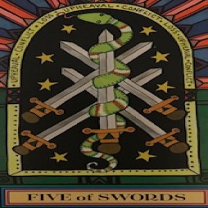 October 16, 2022 - Tarot Card of the Day - 5 of Swords