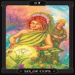 October 10, 2023 - Tarot Card of the Day - 6 of Cups