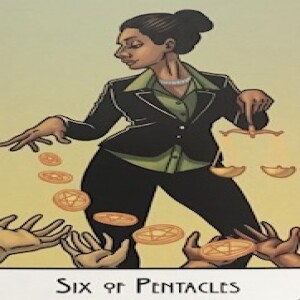 June 8, 2025 - Tarot Card of the Day - 6 of Pentacles