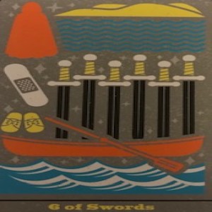 October 11, 2022 - Tarot Card of the Day - 6 of Swords