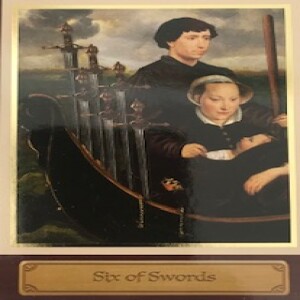 July 30, 2023 - Tarot Card of the Day - 6 of Swords