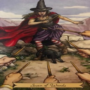 July 21, 2022 - Tarot Card of the Day - 7 of Wands