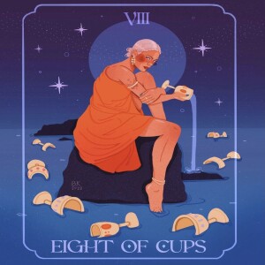 January 7, 2024 - Tarot Card of the Day - 8 of Cups