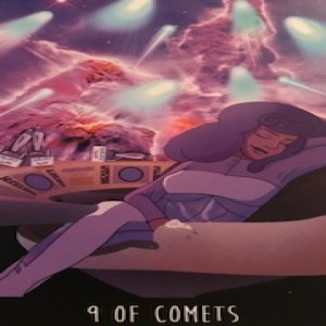 May 12, 2022 - Tarot Card of the Day - 9 of Cups (Comets)