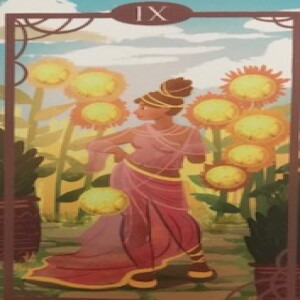 October 12, 2023 - Tarot Card of the Day - 9 of Pentacles