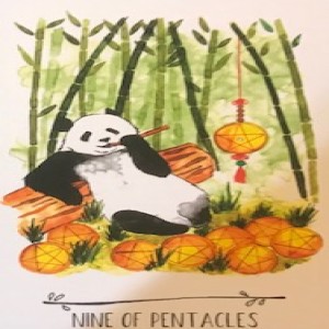 December 22, 2019 - Tarot Card of the Day - 9 of Pentacles 