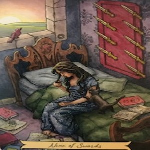 July 30, 2022 - Tarot Card of the Day - 9 of Swords