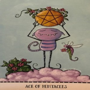 January 8, 2022 - Tarot Card of the Day - Ace of Pentacles