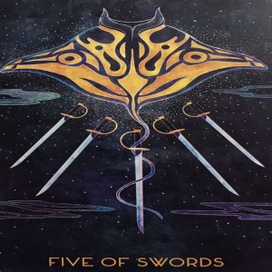 April 24, 2021 - Tarot Card of the Day - 5 of Swords
