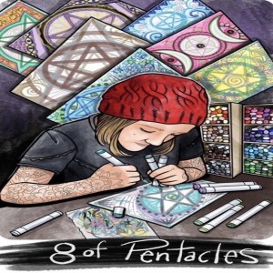 January 3, 2021 - Tarot Card of the Day - 8 of Pentacles