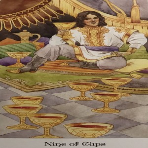 July 9, 2021 - Tarot Card of the Day - 9 of Cups
