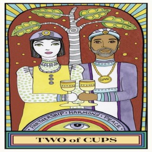 February 19, 2021 - Tarot Card of the Day - 2 of Cups