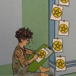 June 8, 2020 - Tarot Card of the Day - 8 of Pentacles from the Pride Tarot
