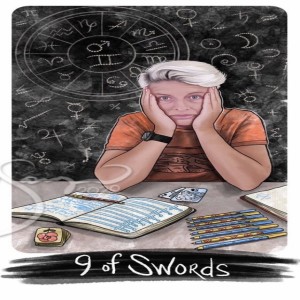 February 11, 2021 - Tarot Card of the Day - 9 of Swords