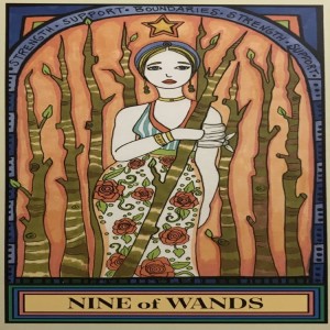 June 14, 2021 - Tarot Card of the Day - 9 of Wands
