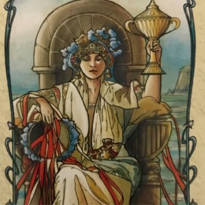 October 7, 2020 - Tarot Card of the Day - Queen of Cups