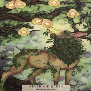 July 22, 2021 - Tarot Card of the Day - 7 of Pentacles (Earth)