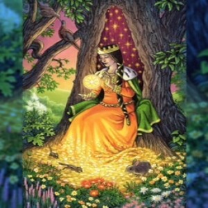 October 8, 2024 - Tarot Card of the Day - Queen of Pentacles (Coins)