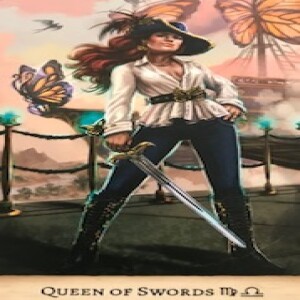 April 16, 2024 - Tarot Card of the Day - Queen of Swords