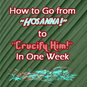 How To God From "Hosanna" to "Crucify Him" In One Week