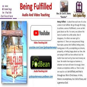 Being Fulfilled