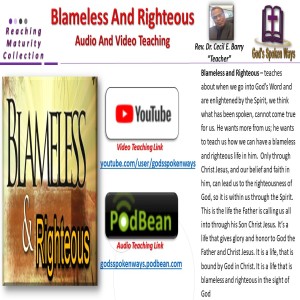 Blameless And Righteouds