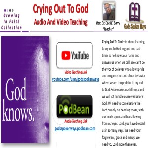 Crying Out To God